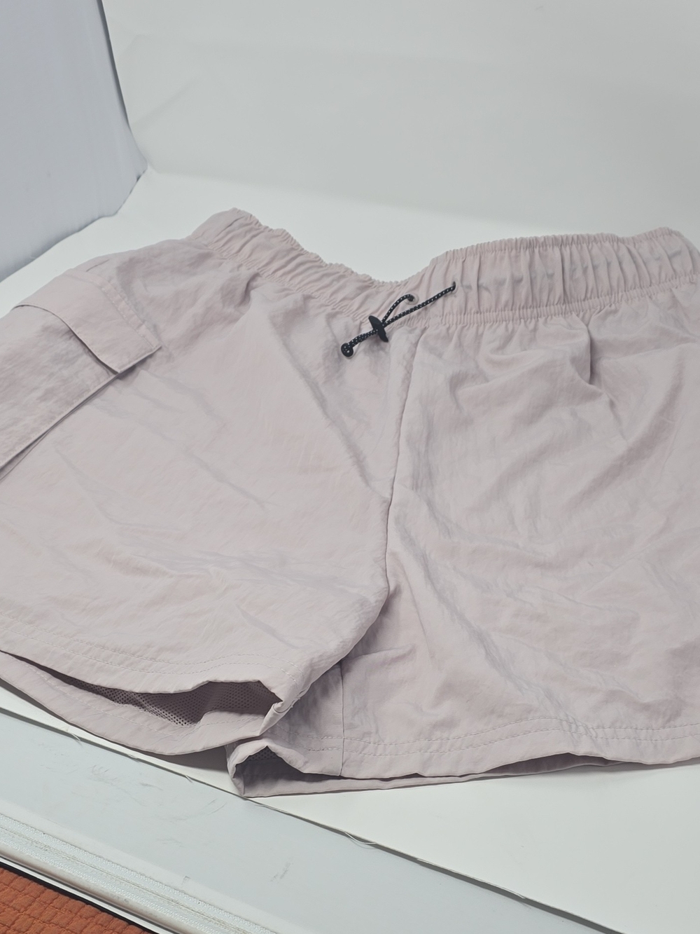Nike Men's Beigh Athletic Drawstring Shorts